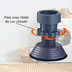 Bộ 4 Chân Chống Rung Kê Máy Giặt, Chân Kê Máy Giặt Tủ Lạnh Cao Cấp – Tiện Lợi, Dễ Dàng Vệ Sinh - HÀNG CHÍNH HÃNG MINIIN
