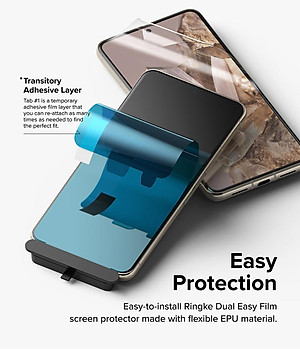 Dán full màn hình dành cho Google Pixel 8 Pro / Pixel 8 RINGKE Dual Easy Film - Hàng Chính Hãng