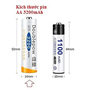 8 viên Pin sạc AA 3200mAh Doublepow