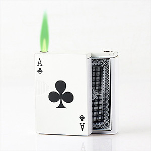 Vỏ Hột Quẹt Bật Lửa Khò 1 Tia Kiểu Dáng Lá Bài Nhỏ Gọn Tiện Dụng Đẹp Độc Lạ - Dùng Gas Cao Cấp