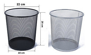 Sọt rác Kim Loại Văn Phòng Tròn Top Point HY63515 2 Màu (Ngẫu Nhiên)