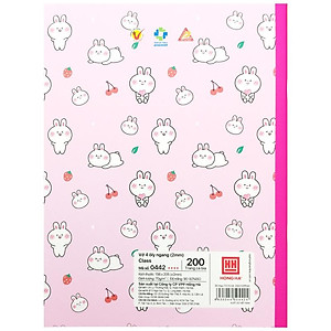 Vở Class Animals - 4 Ly Ngang 200 Trang 70gsm - Hồng Hà 0442 (Mẫu Màu Giao Ngẫu Nhiên)