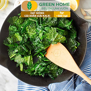 Hạt Giống Cải Xoăn Kale Greenhome, Gói 5g, Dễ Trồng Quanh Năm, Nảy Mầm Cao, Thu Hoạch Nhanh, Năng Suất Cao R16