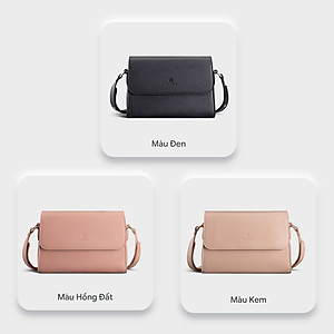 Túi Yuumy ( Thời trang nữ nắp gập dạng hộp size 21 - Túi đeo chéo da Seasand YN155 )