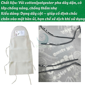 Áo bọc bàn để ủi quần áo nhiều size, nhiều mẫu - CHỌN SIZE - Áo trùm bàn ủi đồ-Áo Bọc Bàn Ủi Vải Dày Bền – Loại Dây Cột Áo Phủ Bàn Là Nhiều Size – Cố Định Bằng Dây Buộc