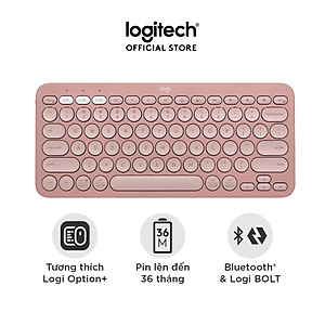 Bàn phím Bluetooth đa thiết bị Logitech Pebble Keys 2 K380s - Hàng chính hãng