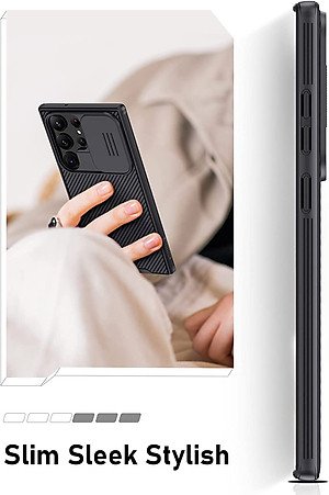 Ốp Lưng Nillkin cho Samsung Galaxy S23 Ultra Với Nắp Trượt Camera bảo vệ , chống shock Nillkin CamShield Pro - Hàng chính hãng
