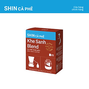 Cà phê Khe Sanh Blend - SHIN Cà Phê - Phin giấy - Hộp 5 gói