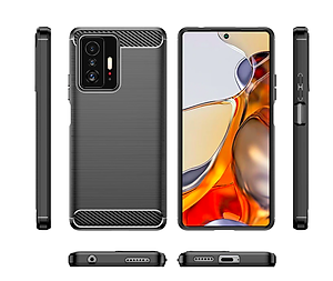 Ốp lưng chống sốc Vân Sợi Carbon cho Xiaomi 11T / 11T Pro - Hàng nhập khẩu