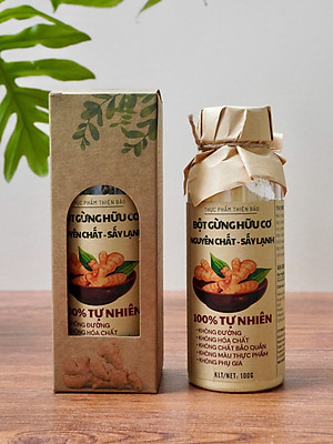 Bột gừng nguyên chất, sấy lạnh, không đường, độ mịn tuyệt đối tan trong nước - Dùng pha trà tuyệt hảo, nấu ăn, làm đẹp, làm bánh