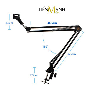 Chân Micro Kẹp Bàn Thu Âm LiveStream Arm Dr.MIC NB35 - Giá đỡ đế Mic Standard NB-35 Microphone Hàng Chính Hãng - Kèm Móng Gẩy DreamMaker