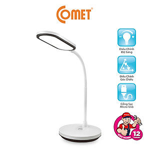 Đèn Bàn Sạc Led Comet CT175 5W có 3 màu Ánh Sáng