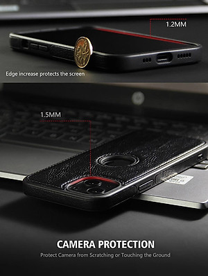 Ốp lưng da khoét táo cao cấp dành cho iPhone 16 / 16 Plus / 16 Pro / 16 Pro Max - Hàng chính hãng