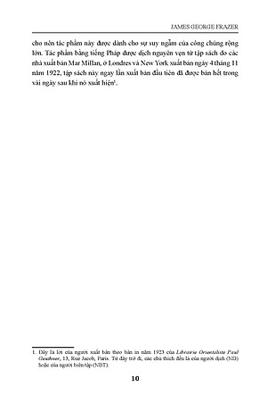 Cành Vàng Bách Khoa Thư Về Văn Hóa Nguyên Thủy