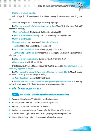 Sách Luyện Chuyên Sâu Ngữ Pháp Và Bài Tập Tiếng Anh 11