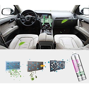 Chai xịt vệ sinh điều hòa máy lạnh ô tô, gia đình dạng bọt Flamingo F020 - 500ml - Hàng chính hãng