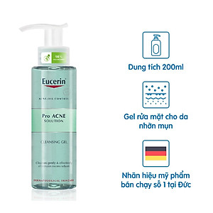 Gel Rửa Mặt Trị Mụn Loại Bỏ Nhờn Ngừa Mụn Eucerin (200ml)