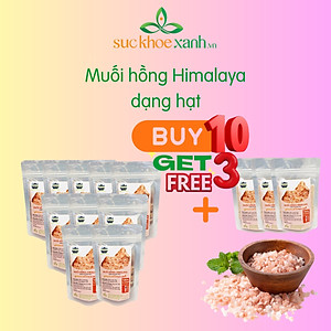 Muối hồng Himalaya Nhập Khẩu Pakistan dạng hạt 500g - dùng làm gia vị, ngâm chân thải độc, tẩy tế bào chết
