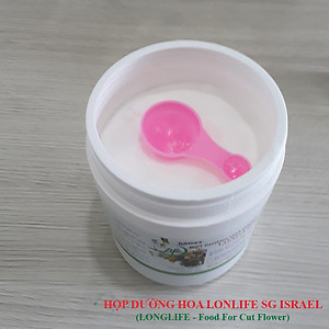 Hủ 1KG Bột Dinh Dưỡng Hoa Lâu Tàn dành cho Shop Hoa, Vựa Hoa hiệu Longlife SG nhập khẩu Israel, giúp bảo quản hoa cắm MUD tươi gấp 2 lần bình thường và Hạn chế thay hoa định kỳ