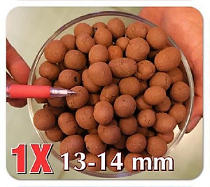 Viên đất sét nung (sỏi nhẹ leca / keramite) popper trồng xương rồng,sen đá, thủy canh, lọc nước THAILAND - 1 lít
