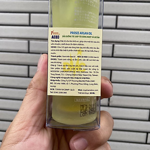 Tinh chất Serum huyết thanh chuyên sâu chăm sóc tóc hóa chất Prosee Argan Oil AE-03 80ml