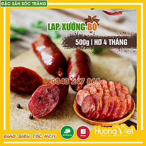 Đặc Sản Sóc Trăng - Lạp Xưởng Bò Tân Huê Viên 500G Sóc Trăng Chính Gốc Miền Tây, Đặc Sản Thịt Lạp Gia Truyền Nổi Tiếng