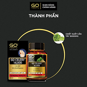 GO CELERY 16,000 60 VIÊN - Viên gout nhập khẩu chính hãng GO Healthy New Zealand