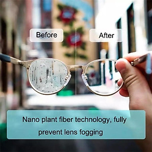 Khăn lau kính Nano chống bám hơi nước, chống mờ sương, sạch bụi bẩn và dấu vân tay, Công nghệ Nhật Bản - Hộp 100 Miếng