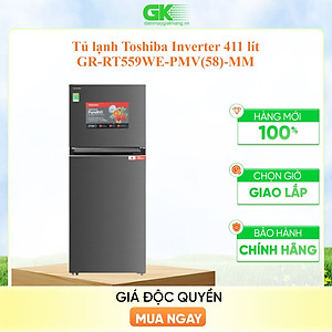 Tủ lạnh Toshiba Inverter 411 lít GR-RT559WE-PMV(58)-MM - Hàng chính hãng - Chỉ giao HCM