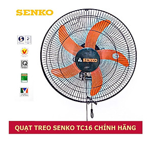 Combo thùng( 2 cây )Quạt Treo Tường 2 Dây Senko TC16 - Hàng Chính Hãng
