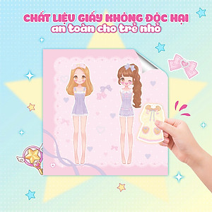 Thời Trang Anime (100+ Stickers Dễ Thương) - Sách Bóc Dán Sticker Thời Trang Cho Bé Gái