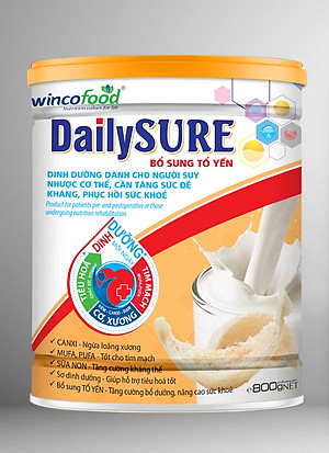 Sữa non bổ sung tổ yến Wincofood DailySURE (800g/lon)