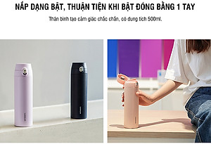 Bình Giữ Nhiệt LocknLock Featherlight One-touch Tumbler LHC3257 500ml