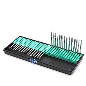 Bộ 30 Mũi Mài Khắc Đầu Kim Cương - Cán 2.35mm - Milliken NL-3126