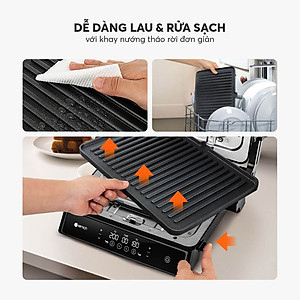 Vỉ nướng điện gấp gọn Elmich EGE-8579 - Hàng Chính Hãng