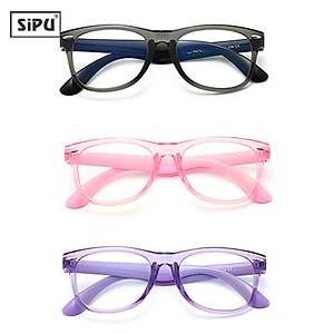 [Kèm Video] Mắt Kính Trẻ Em SiPU Chính Hãng MK07 Chống Ánh Sáng Xanh + Chống gãy - Bé Trai Bé Gái (Kèm Hộp Ô Tô)