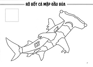 Sách Tô Màu - Thế Giới Rô Bốt Và Xe Cộ: Rô Bốt Thú