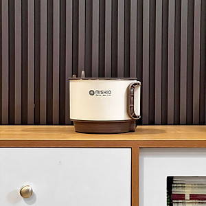 Nồi Lẩu Điện Mini 1.5L Mishio MK392 600W lòng nồi inox 304 không gỉ sét - hàng chính hãng