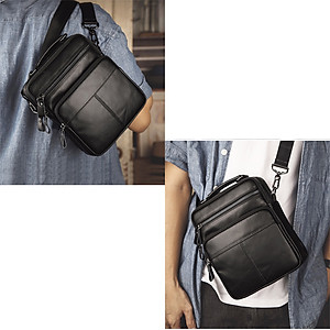 Túi đeo chéo nam DA BÒ THẬT phong cách mới  - BEE GEE DCN9240