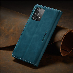 Bao da bò dạng ví dành cho Samsung Galaxy A52 mẫu case hàng nhập khẩu