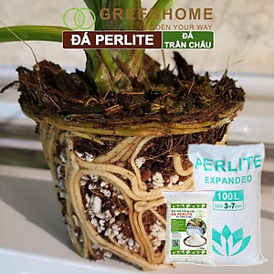 Đá Perlite Greenhome, Bao 300gr, Trồng Hồng, Thuỷ Canh, Giá Thể Trân Châu Giàu Khoáng Chất, Tăng Độ Tơi Xốp