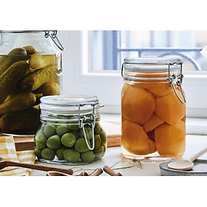 Hũ thủy tinh nắp cài Bormioli Rocco Fido 500ml – Kín hơi, bảo quản thực phẩm cao cấp Ý