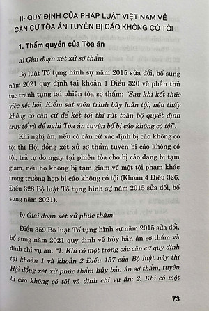 Toà Án Tuyên Bị Cáo Không Có Tội 