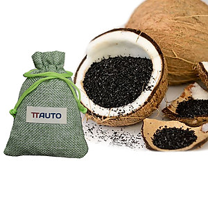 Túi than hoạt tính TTAUTO 100% từ gáo dừa Bến Tre khử mùi diệt khuẩn trên ô tô, tủ đồ, phòng tắm - Túi 300 Gram
