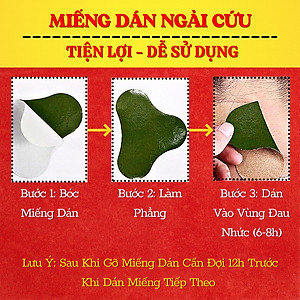 Hộp 12 Miếng Dán Ngải Cứu Vai Gáy - Cao Dán Ngải Cứu - Giảm Đau Vai Gáy, Giảm Đau Xương Khớp