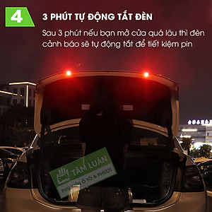 Đèn led cảnh báo mở cửa ô tô chống va chạm, gắn cửa xe TÂM LUÂN Chổi lau tẩm dầu - Hàng chính hãng