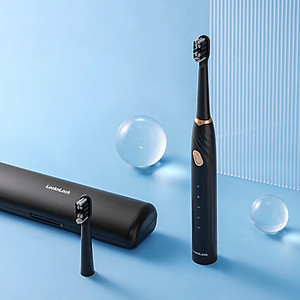 Bàn chải đánh răng điện LocknLock Electric toothbrush DC3.7V ENR321BLK - Hộp đựng kèm - 1W - Màu đen