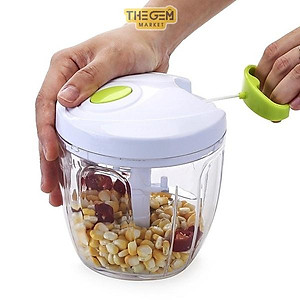 Dụng Cụ Máy Băm Xay Tỏi Ớt MiNi Cầm Tay Lock&Lock, Dụng Cụ Xay Hành, Thịt, Cá Đa Năng Làm Đồ Ăn Dặm Cho Bé - Chính Hãng