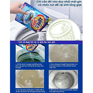 Bộ 3 gói bột tẩy lồng máy giặt Hàn Quốc 450g