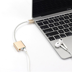 SOAIY Dây chia mic và loa từ cổng Type C âm thanh 3D - Hàng Nhập Khẩu